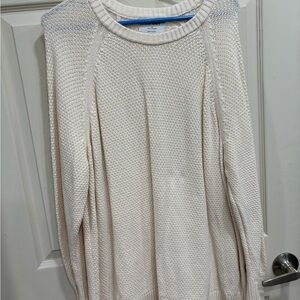 Old Navy Women's Cream Knit Sweater